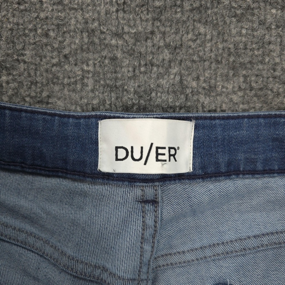 DU/ER Jeans Womens 30x29 Blue Performance Denim Girlfriend Stretch Work Casual - Picture 3 of 15